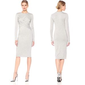 NWT Kendall + Kylie Midi Long Sleeve Twist Dress